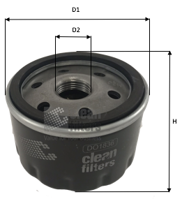 CLEAN FILTERS alyvos filtras DO1836